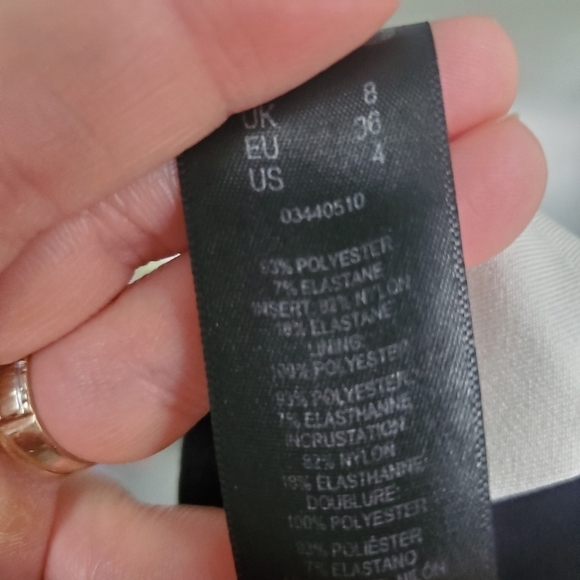 ASOS Striped Mesh Insert Crop Top - Picture 9 of 9